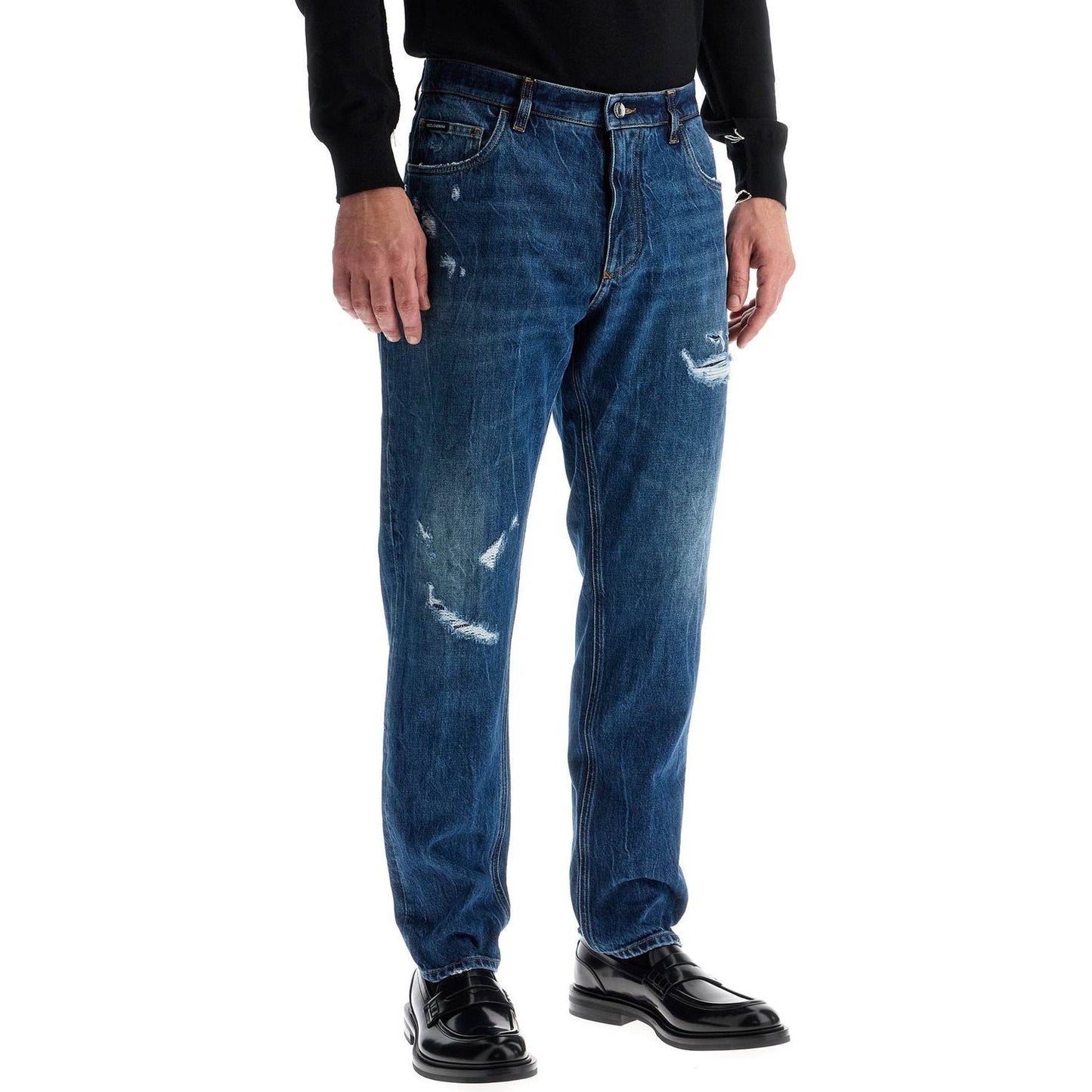 Dolce & Gabbana distressed denim loose fit jeans for men Jeans Dolce & Gabbana