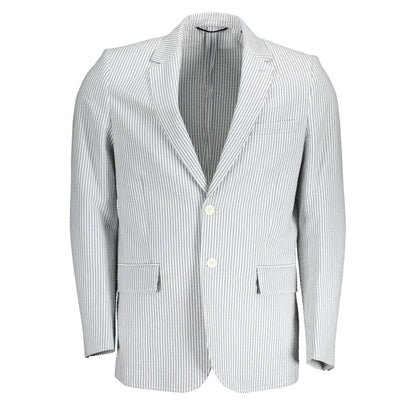 Gant White Cotton Men Jacket Gant