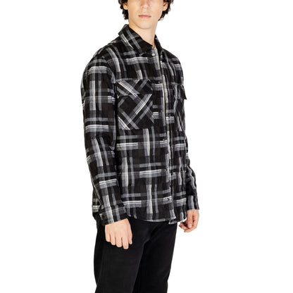 Gianni Lupo Black Polyester Coat Gianni Lupo