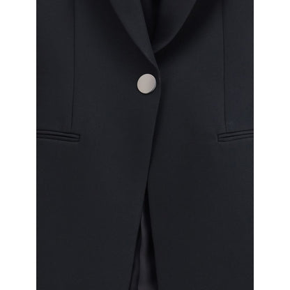 Giorgio Armani Black Polyester Blazer Giorgio Armani
