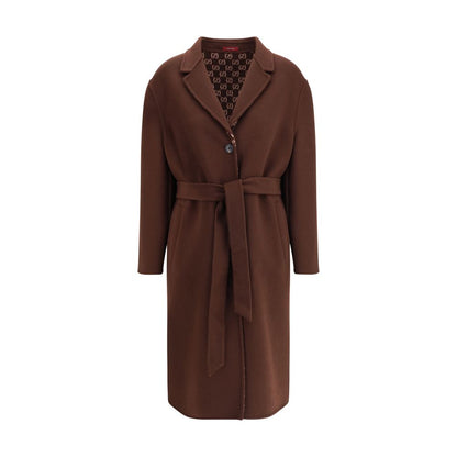 Gucci Brown Wool Coat Gucci