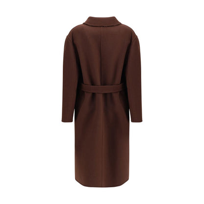 Gucci Brown Wool Coat Gucci