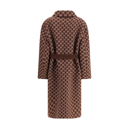 Gucci Brown Wool Coat Gucci