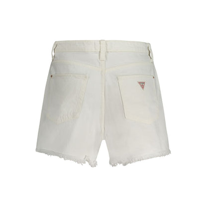Guess Jeans White Cotton Women's Short Guess Jeans
