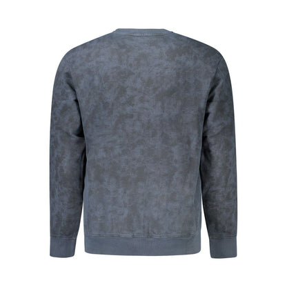 Hugo Boss Blue Cotton Men Sweatshirt