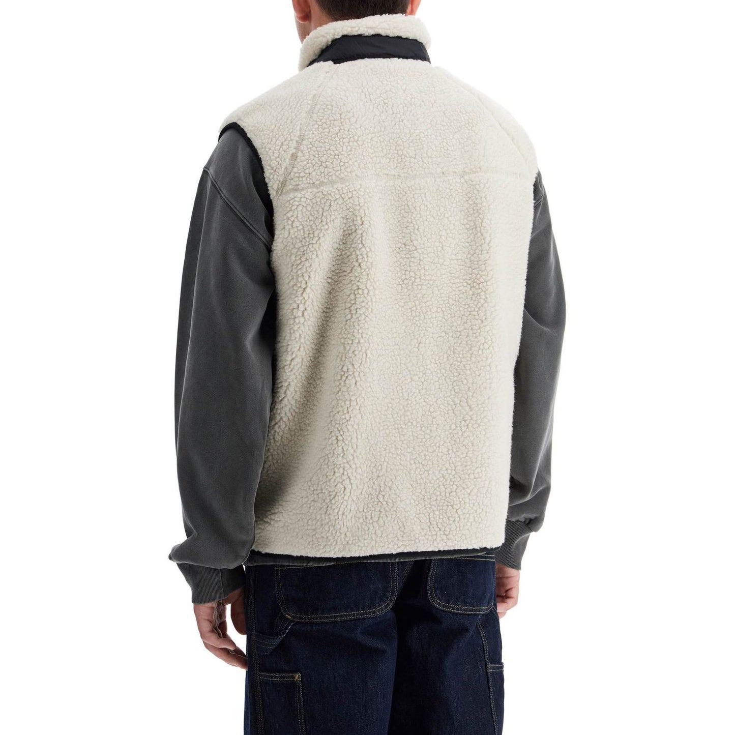 Carhartt Wip prentis liner vest in sherpa fleece Vests Carhartt Wip