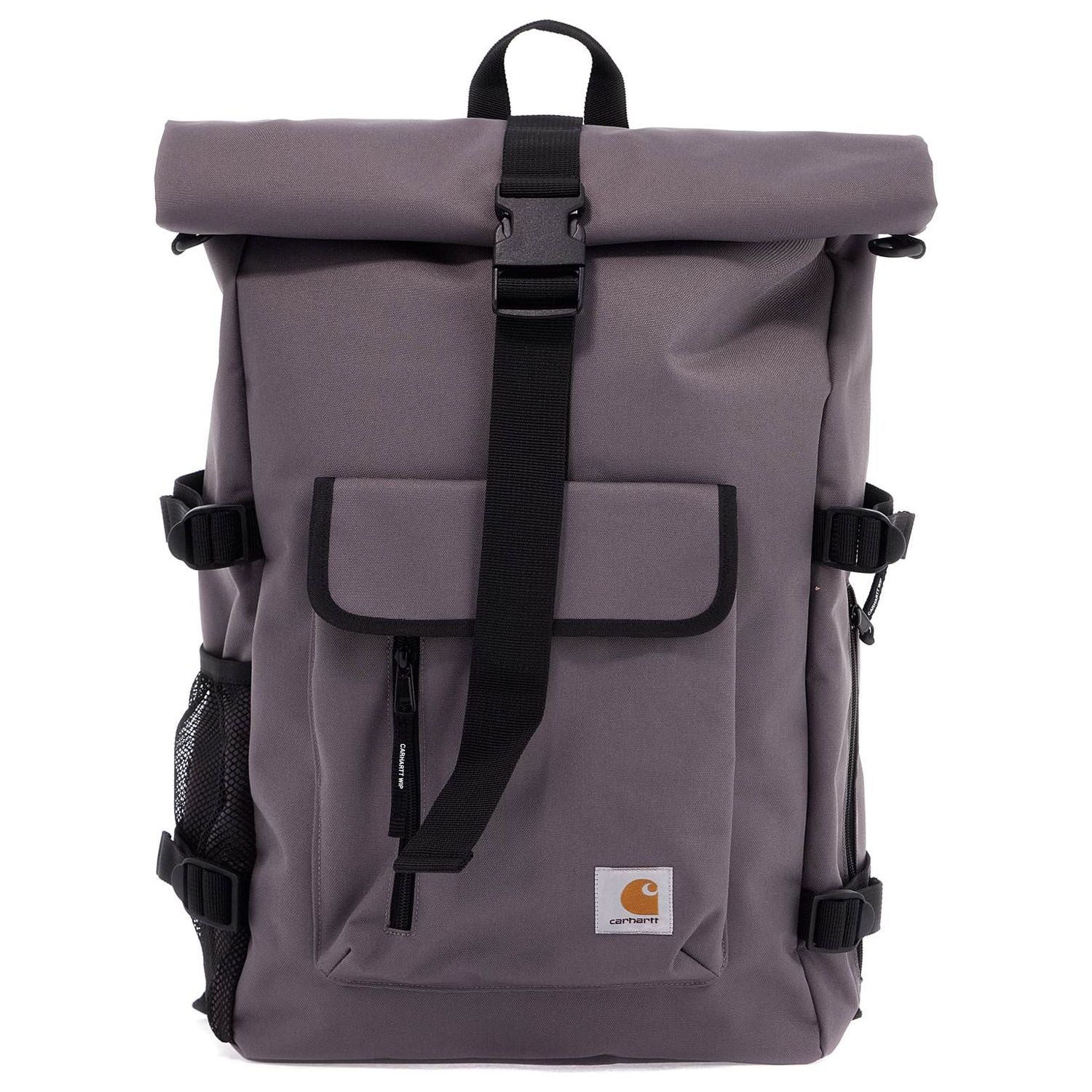 Front view with bag zipped and handles upright.