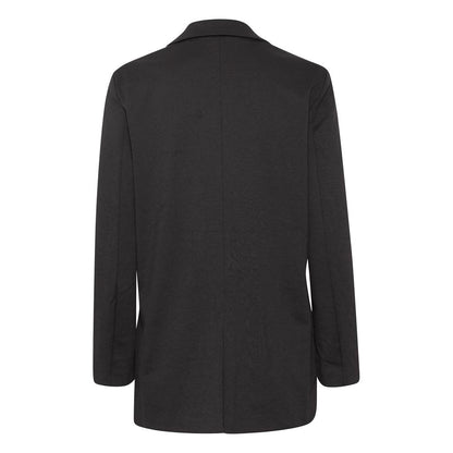 ICHI Black Recycled Polyester Blazer ICHI