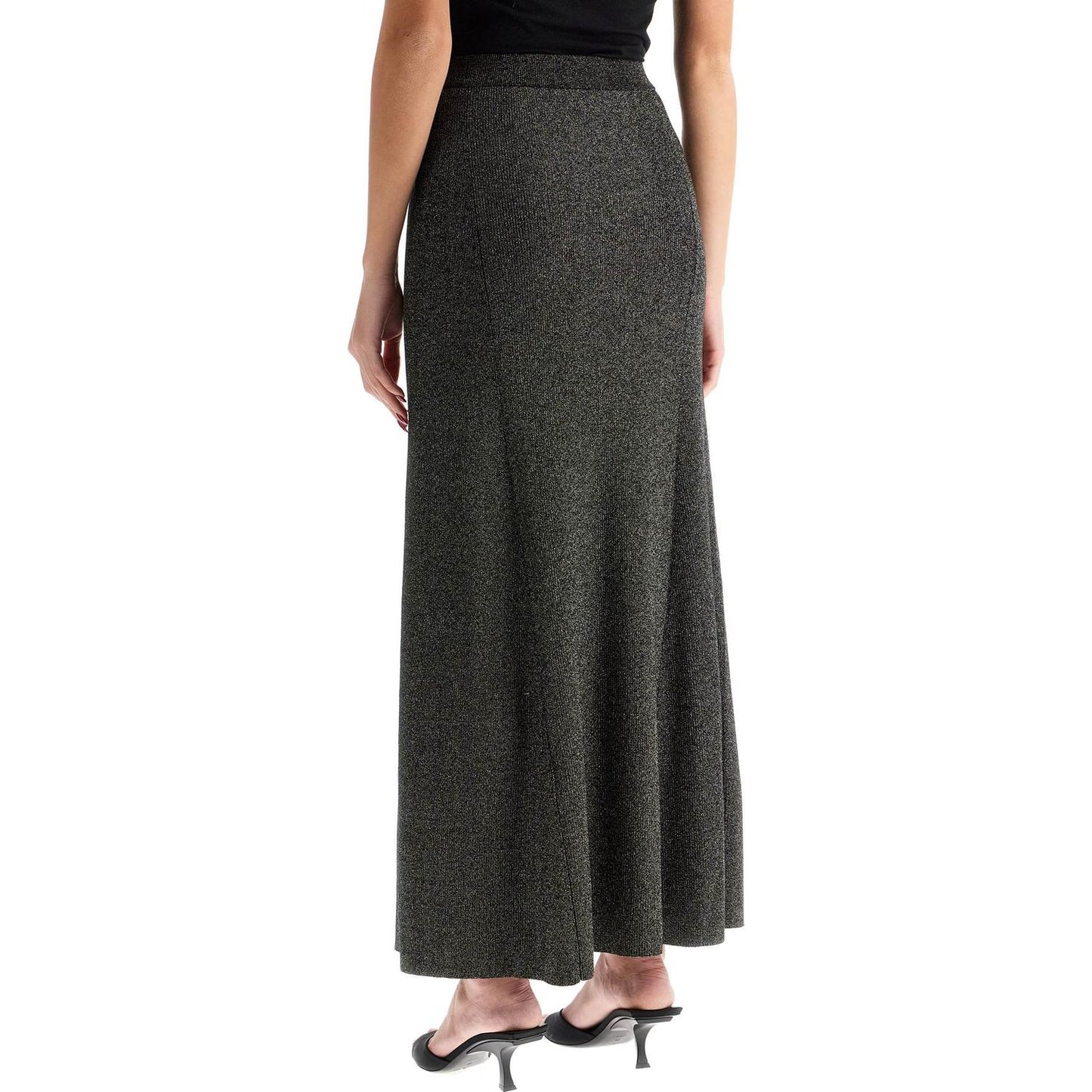 Ganni long lurex knit skirt Knitwear Ganni