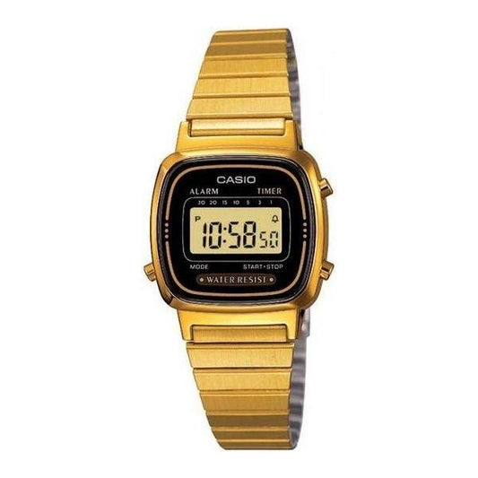 CASIO VINTAGE Mod. ICONIC MINI STEEL GOLD BLACK WATCHES CASIO COLLECTION & VINTAGE