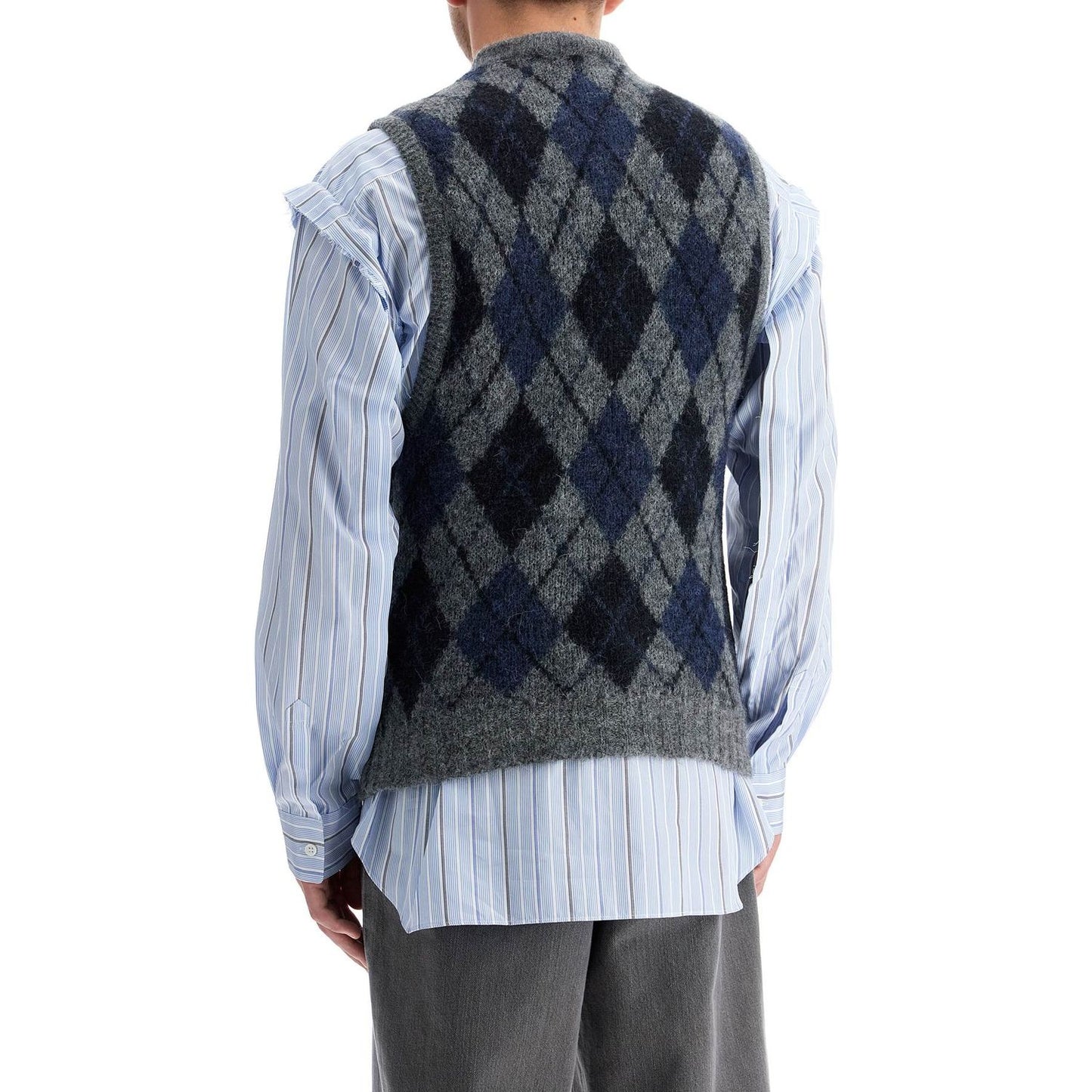 OUR LEGACY soft duke argyle formal knit vest Knitwear OUR LEGACY