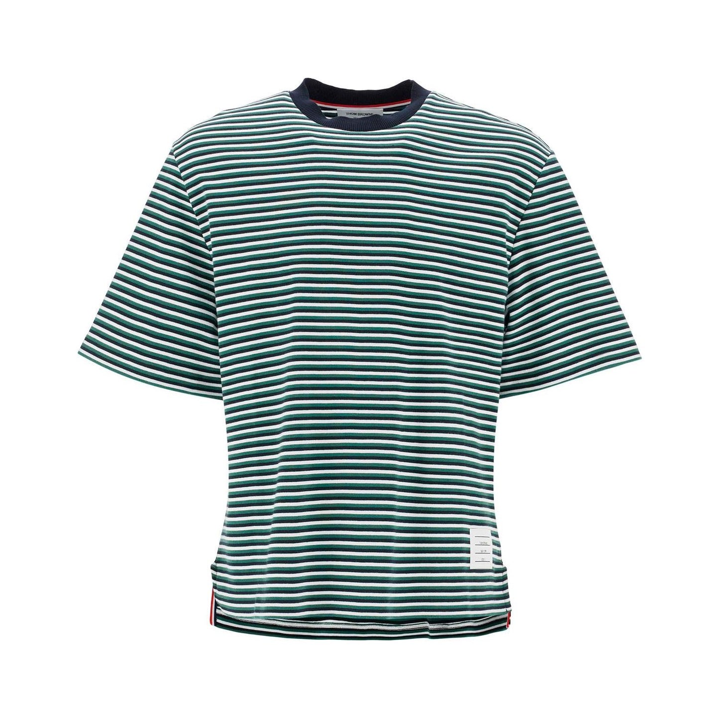 Thom Browne "striped oversized jersey t-shirt" Topwear Thom Browne