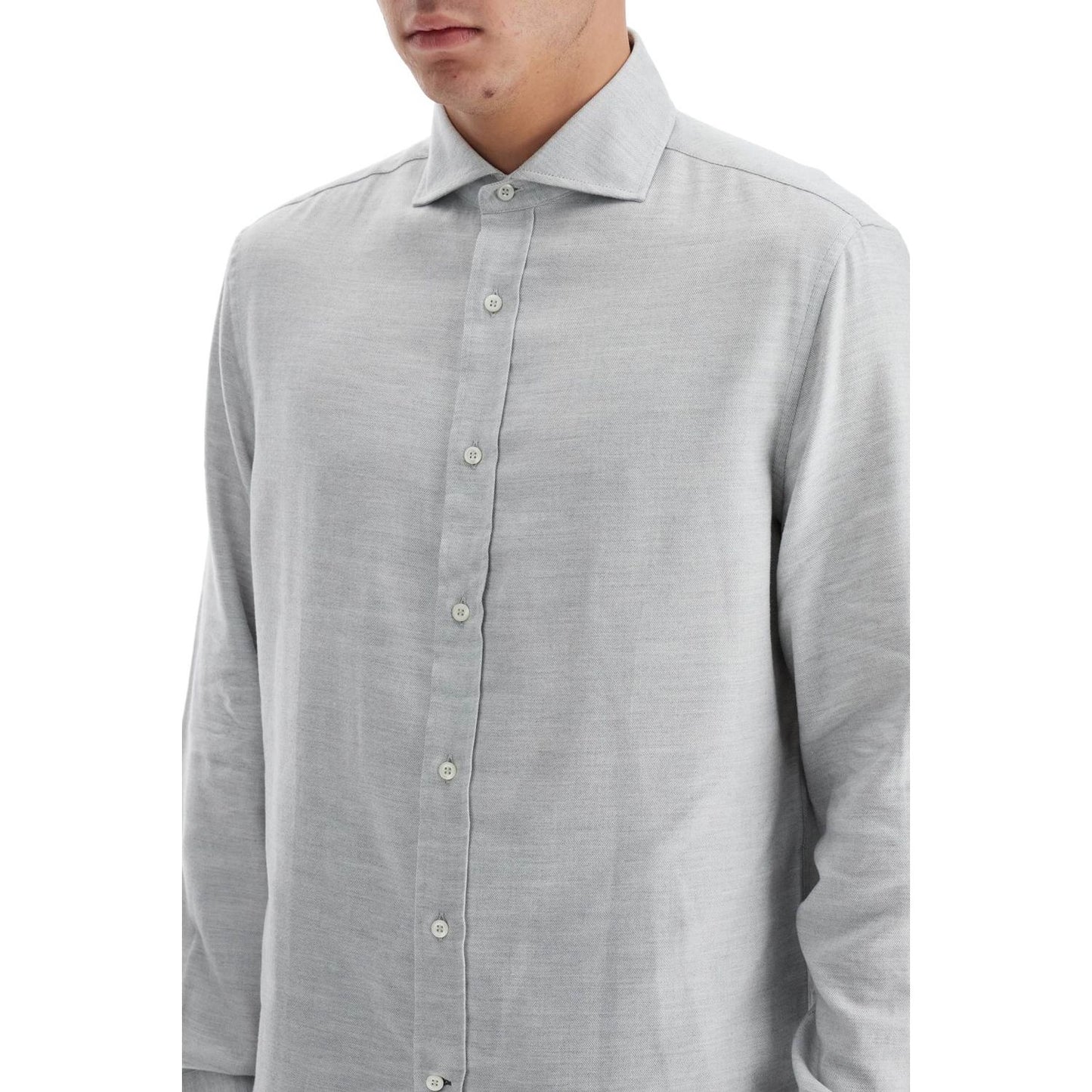 Brunello Cucinelli easy fit cotton-lyocell shirt Shirts Brunello Cucinelli