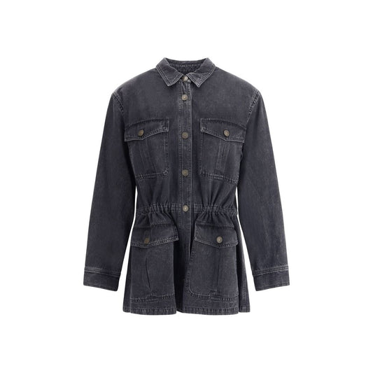 Marant Etoile Gray Cotton Denim Jacket Marant Etoile