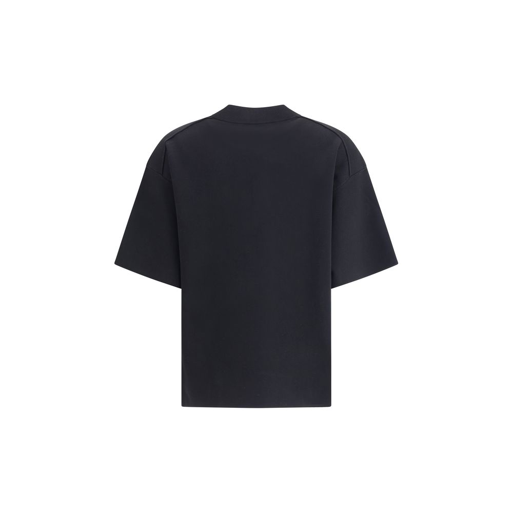 Max Mara Black Polyester T-Shirt Max Mara