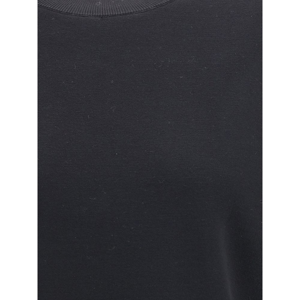 Max Mara Black Polyester T-Shirt Max Mara