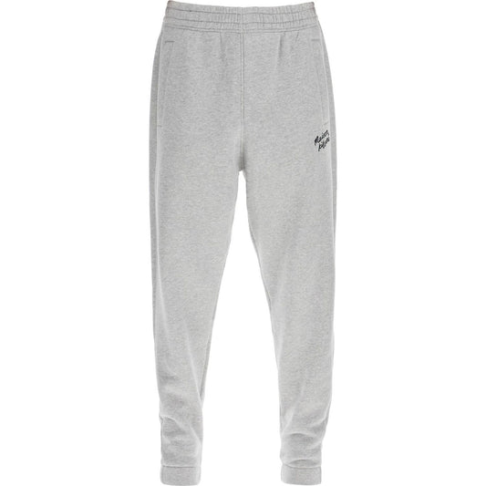 Maison Kitsune comfort joggers with embroidery Trousers Maison Kitsune