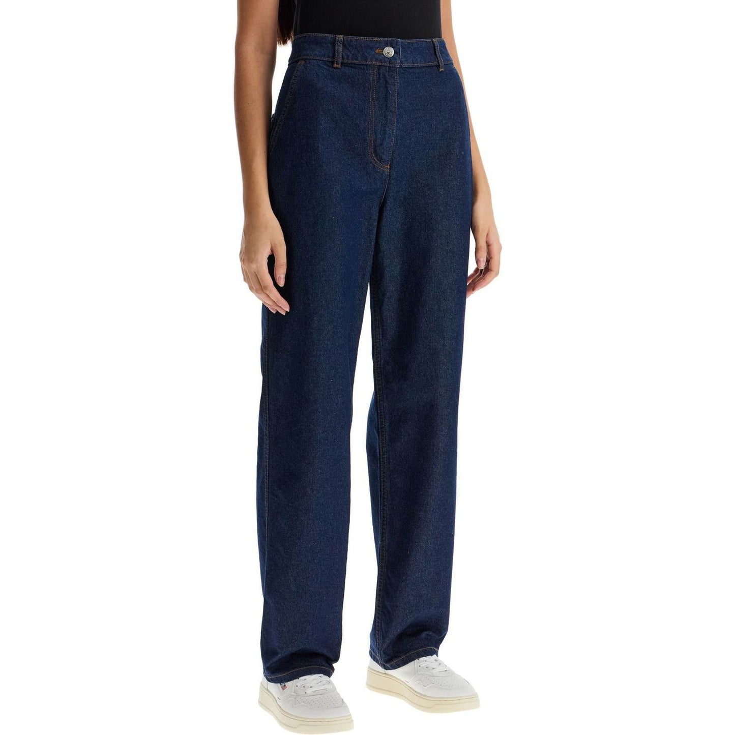 Maison Kitsune straight jeans with embroidery Jeans Maison Kitsune