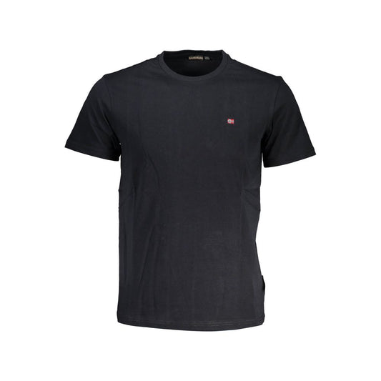 Napapijri Black Cotton Men's T-Shirt