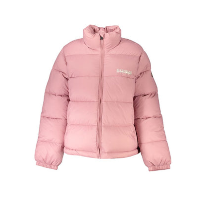 Napapijri Pink Polyamide Full-Length Jacket Napapijri