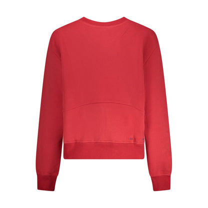 North Sails Red Cotton Women Sweatshirt North Sails