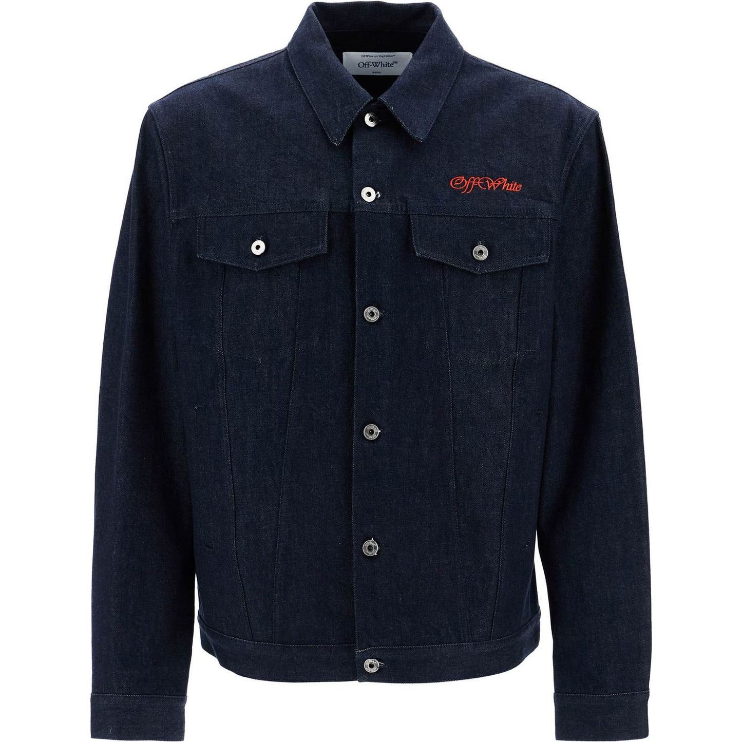 Off-White denim shirt jacket with button closure Jackets Off-White