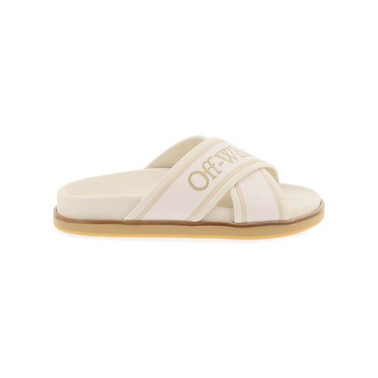 Off-White embroidered logo slides with Sandals Off-White