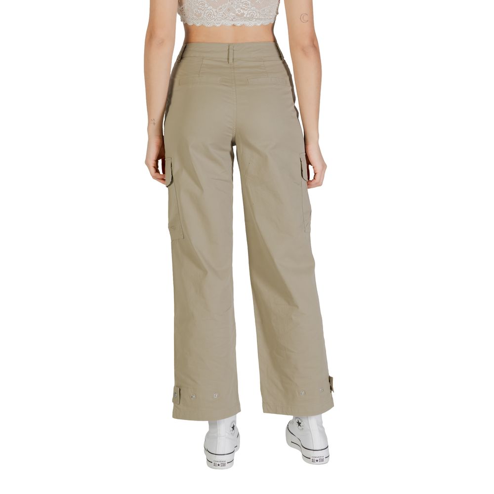 Only Beige Cotton Cargo Pants