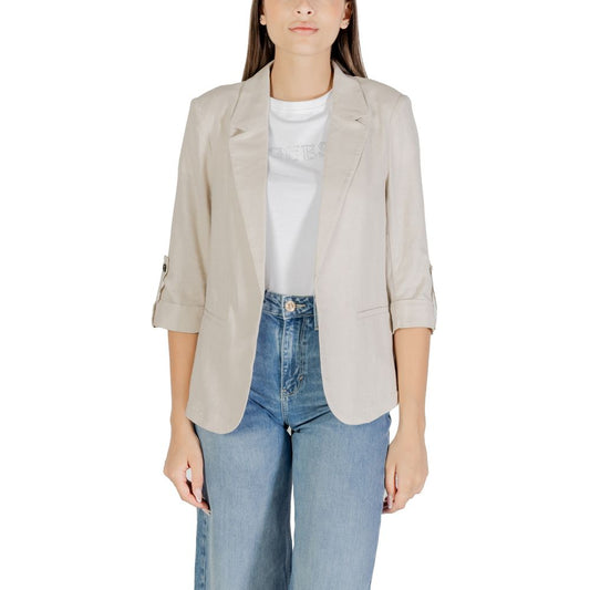 Only Beige Linen Blazer Only