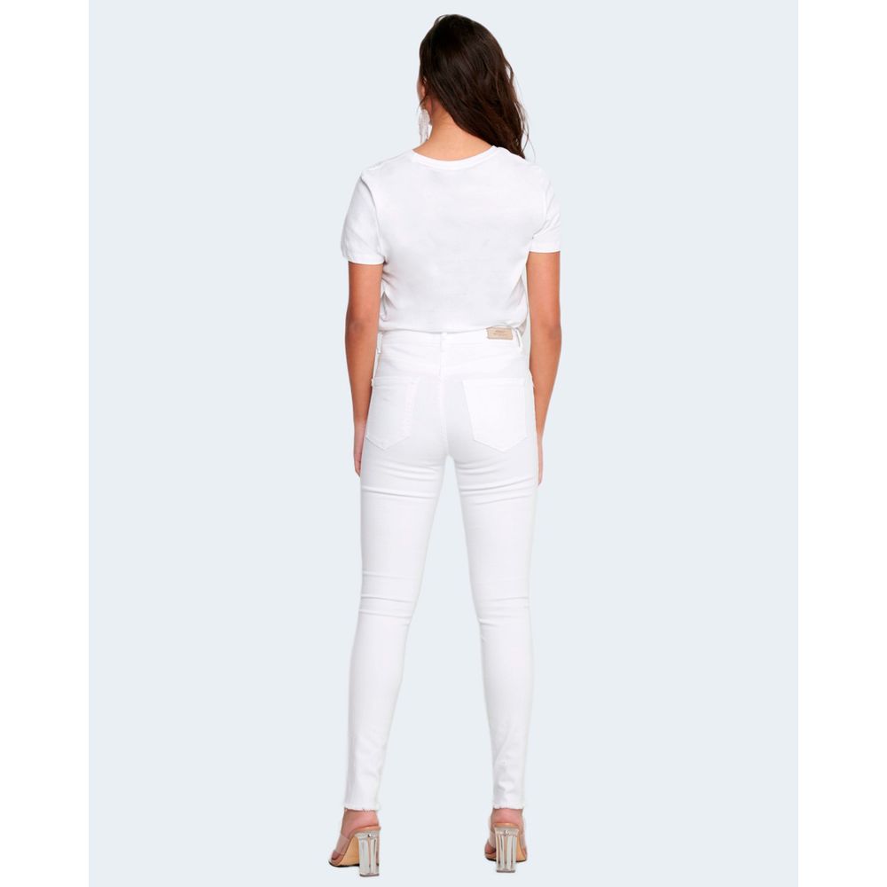 Only White Cotton Skinny Jeans