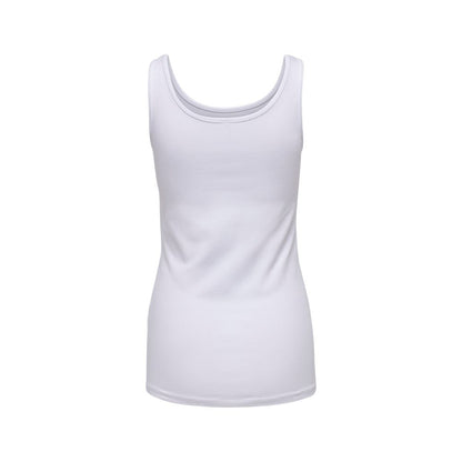 Only White Cotton Tank Tops