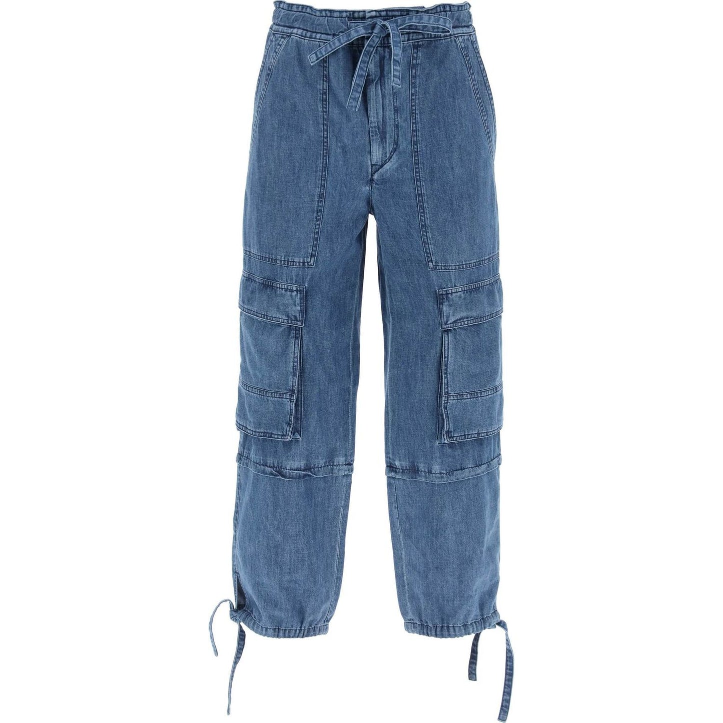 Isabel Marant Etoile ivy cargo pants in washed effect canvas fabric Trousers Isabel Marant Etoile