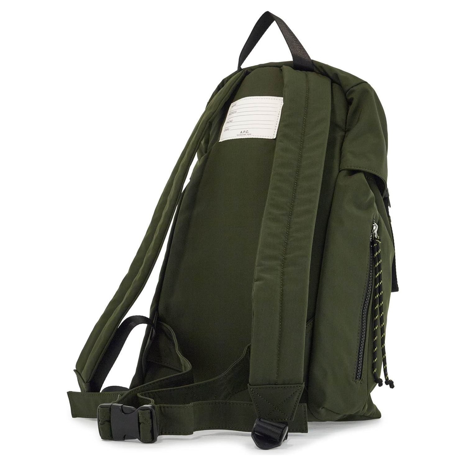 Front view with bag zipped and handles upright.