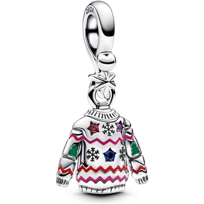 PANDORA CHARMS Mod. CHRISTMAS SWEATER DANGLE DESIGNER FASHION JEWELLERY