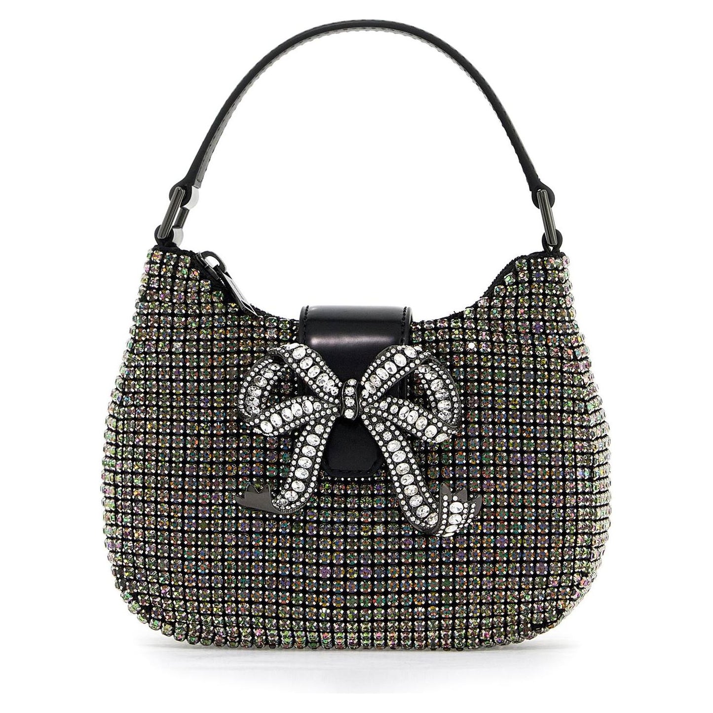 Self Portrait mini crescent bow bag with crystals Shopper Self Portrait