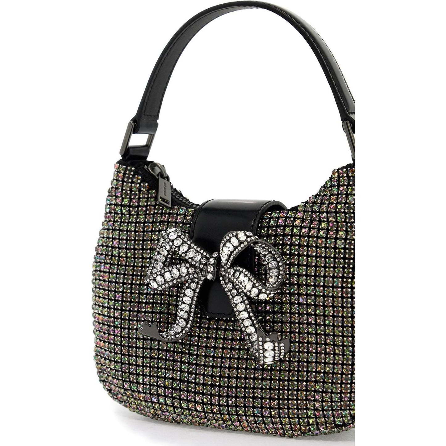 Self Portrait mini crescent bow bag with crystals Shopper Self Portrait