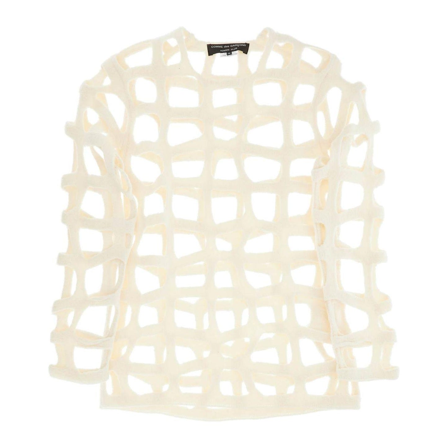 Comme Des Garcons Homme Plus wool cut out top with italian Knitwear Comme Des Garcons Homme Plus