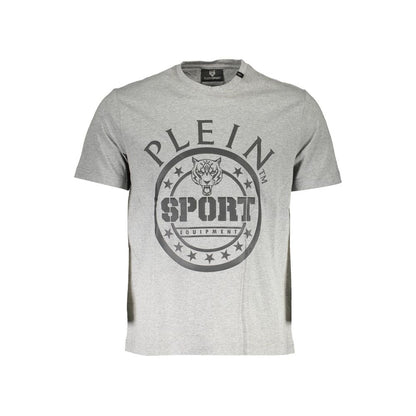 Plein Sport Grigio Cotton Men T-Shirt