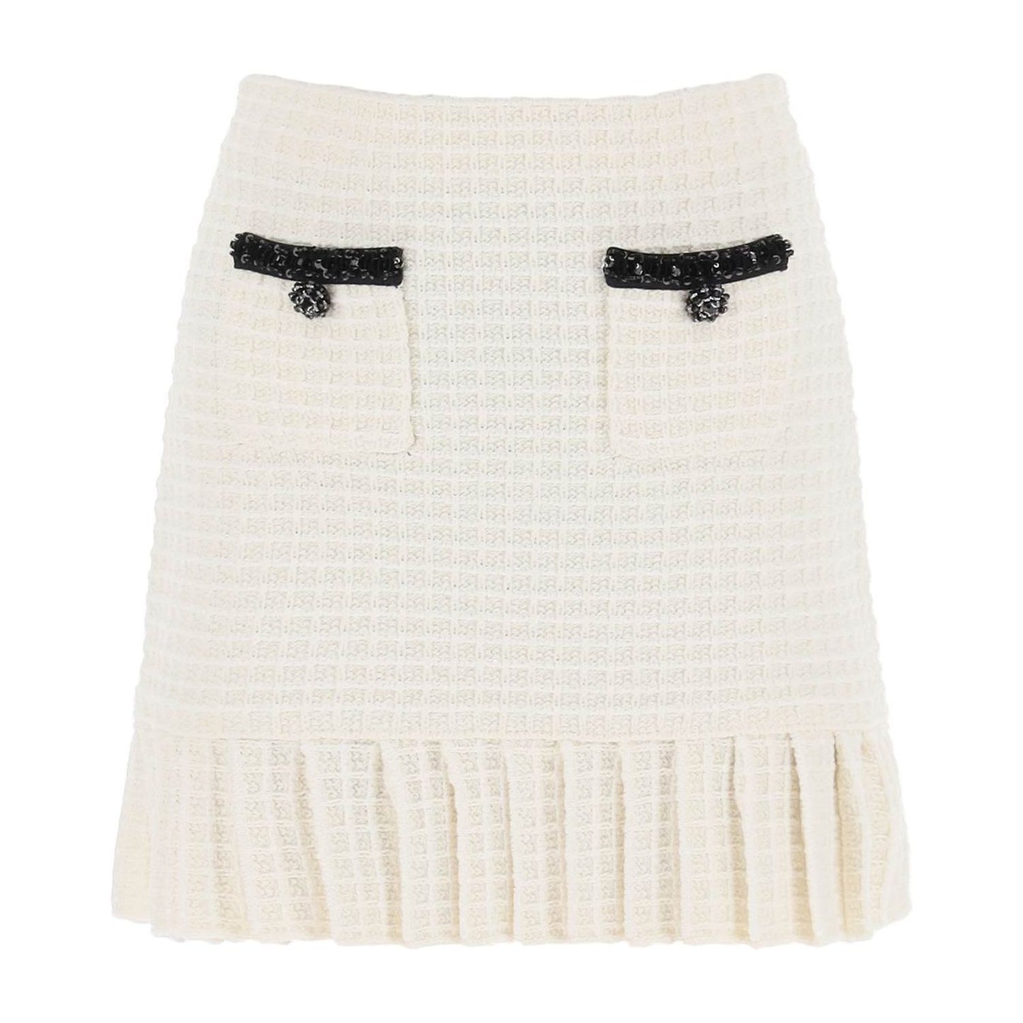 Self Portrait knitted mini skirt with sequins Skirts Self Portrait