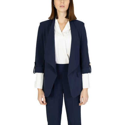 Rinascimento Blue Polyester Blazer Rinascimento