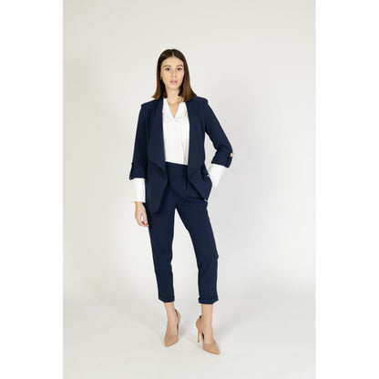 Rinascimento Blue Polyester Blazer Rinascimento