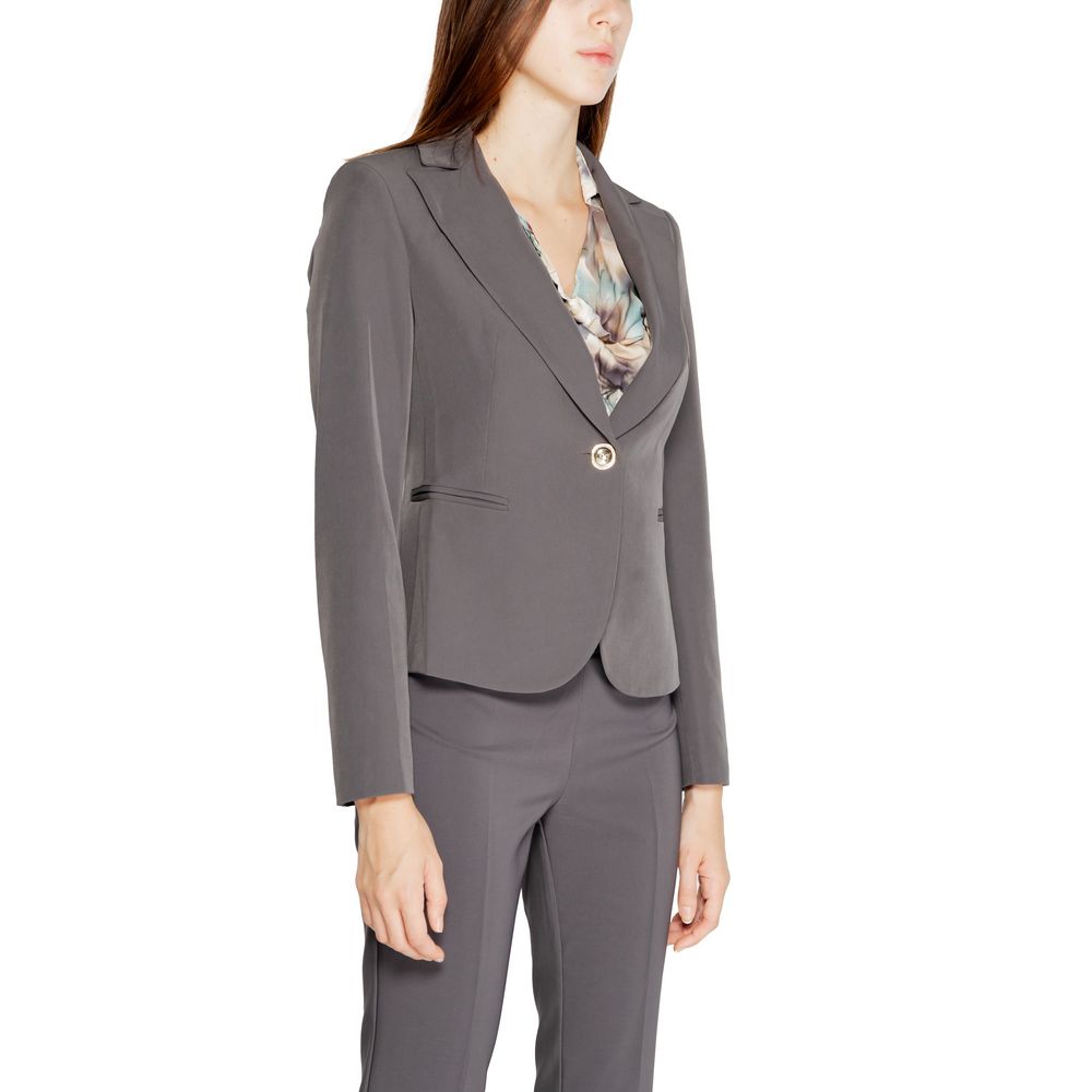 Rinascimento Gray Polyester Blazer Rinascimento