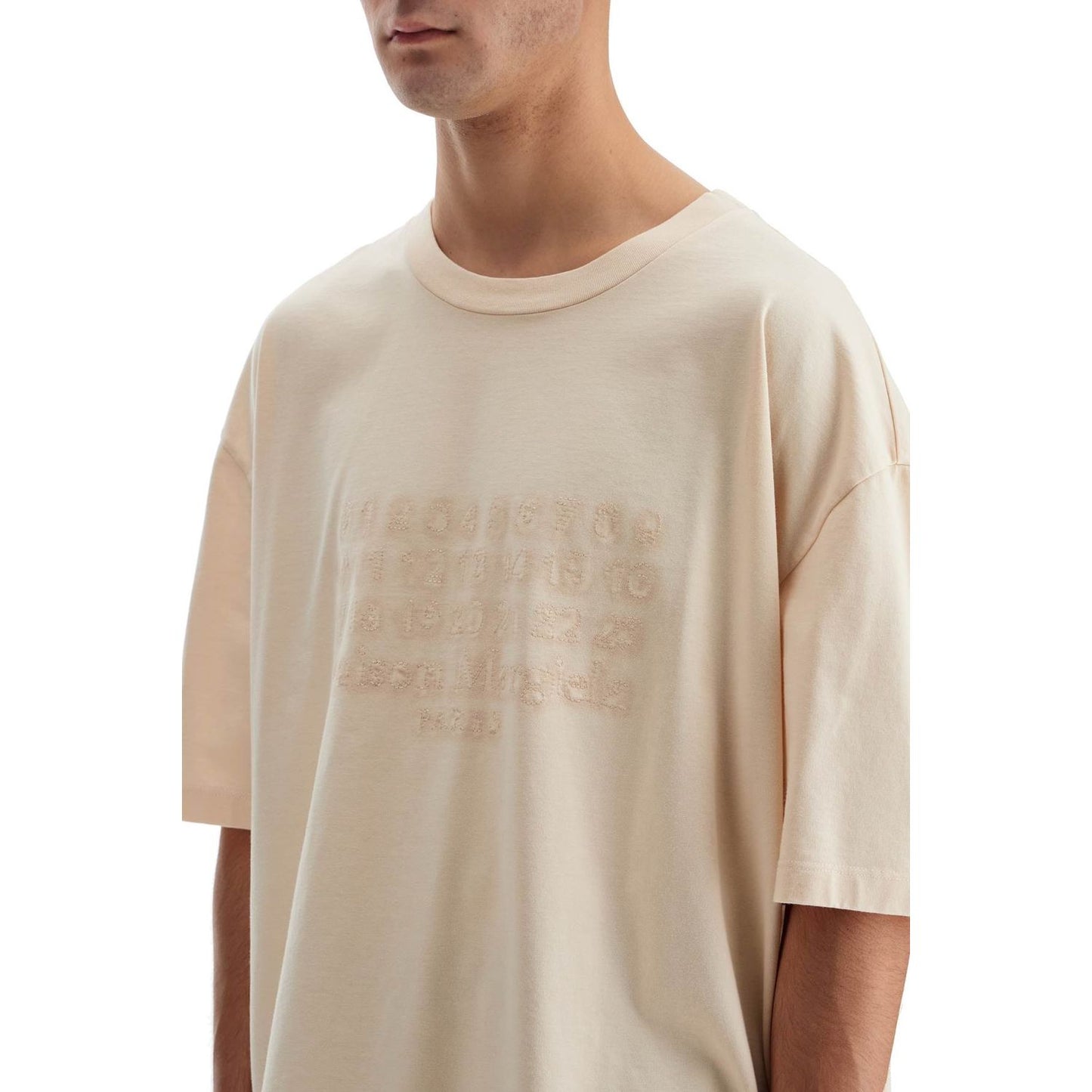 Maison Margiela embroidered numeric logo t-shirt Topwear Maison Margiela