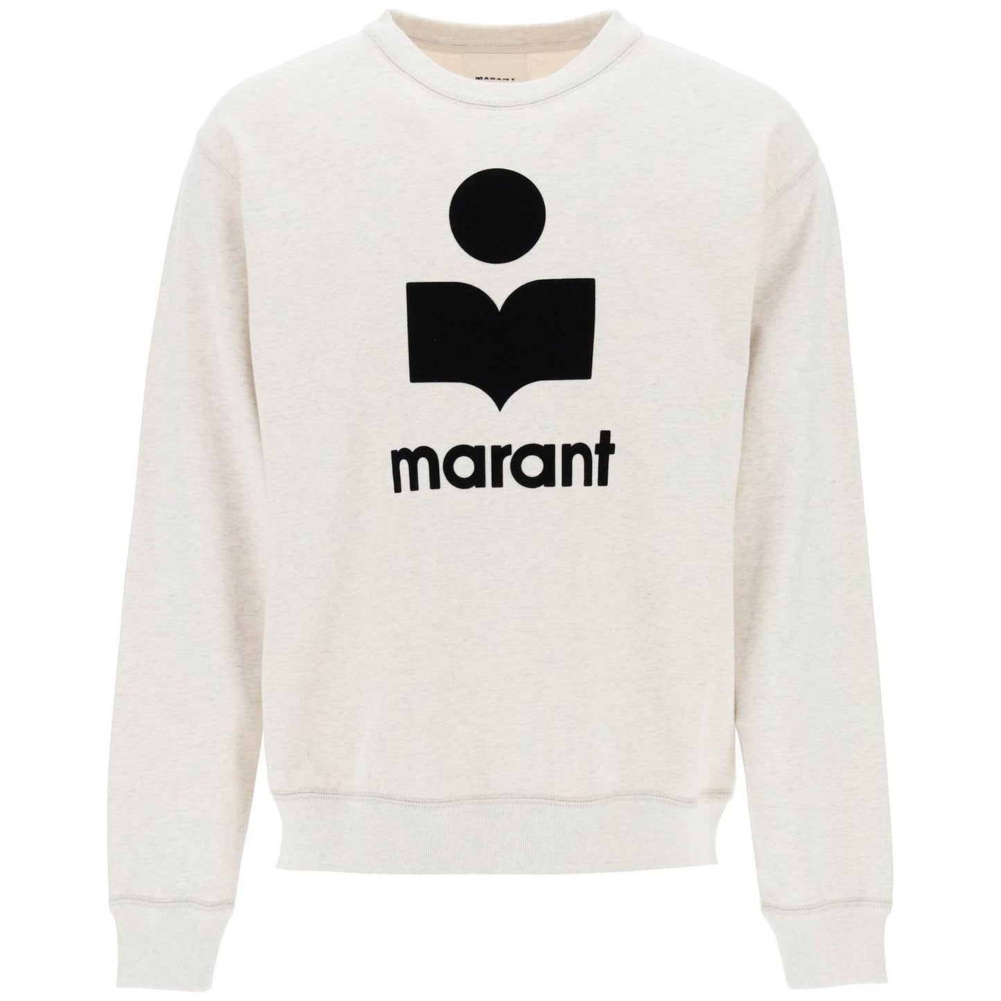 Marant mikoy flocked logo sweatshirt Topwear Marant