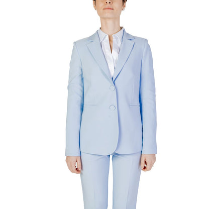 Sandro Ferrone Blue Polyester Blazer Sandro Ferrone