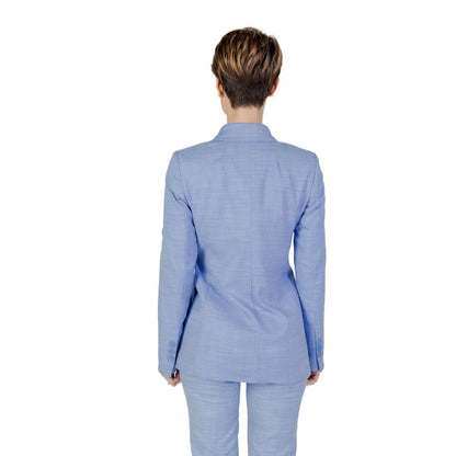 Sandro Ferrone Blue Viscose Blazer Sandro Ferrone