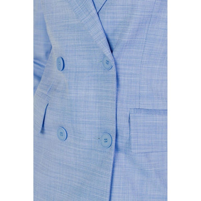Sandro Ferrone Blue Viscose Blazer Sandro Ferrone