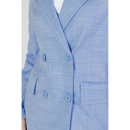 Sandro Ferrone Blue Viscose Blazer Sandro Ferrone