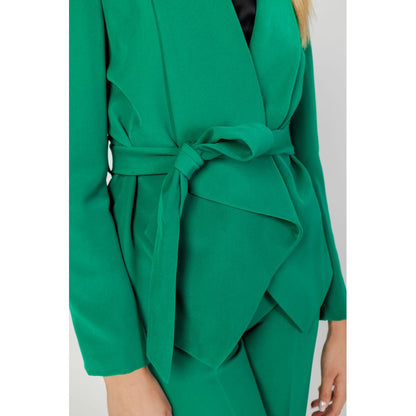 Sandro Ferrone Green Polyester Blazer Sandro Ferrone