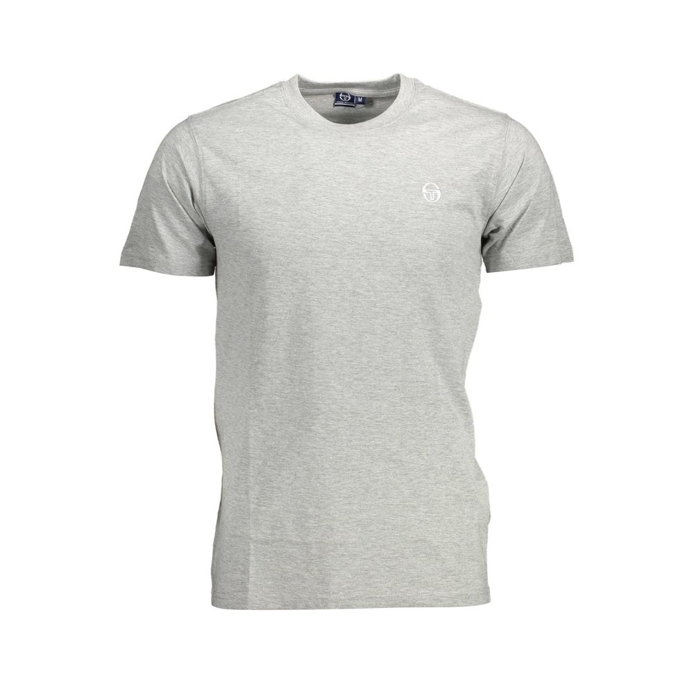 Sergio Tacchini Grigio Cotton Men T-Shirt